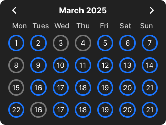 Calendar Component